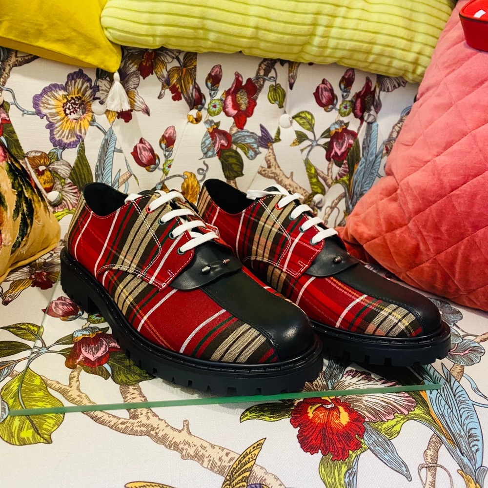 Zara plaid dress shoes! Brand new